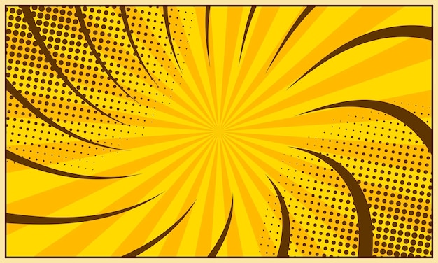 Vector comic cartoon blank radial background vector illustration