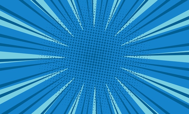 Comic cartoon blue background design