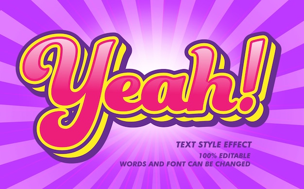 Comic Cartoon Bold Text Style Effect