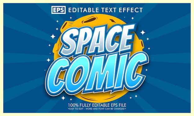 Comic cartoon editable text effect