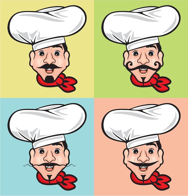 Vector comic chef