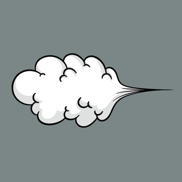 Vector comic cloud or smoke