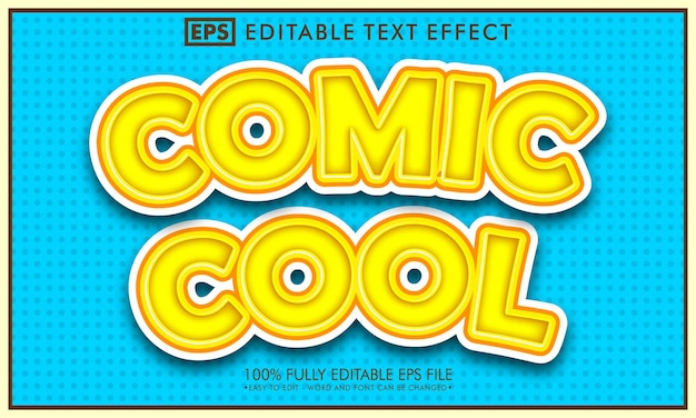 Comic cool effetto testo modificabile