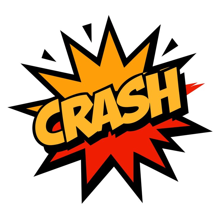Vector comic crash splash vector illustratie