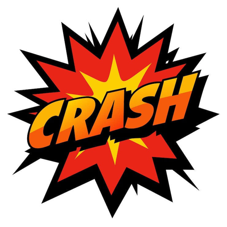 Vector comic crash splash vector illustratie