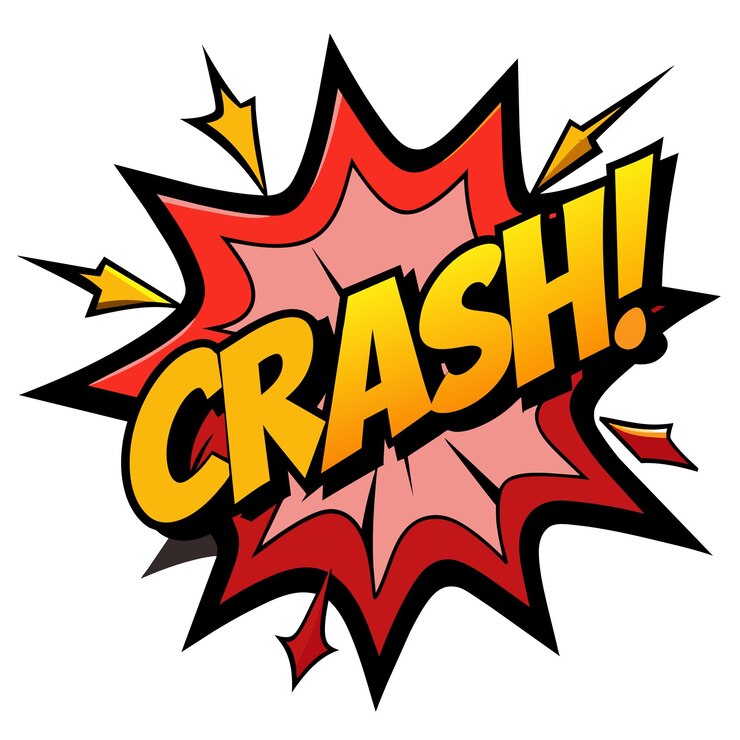 Vector comic crash splash vector illustratie