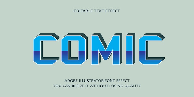 Comic Editable text Effect