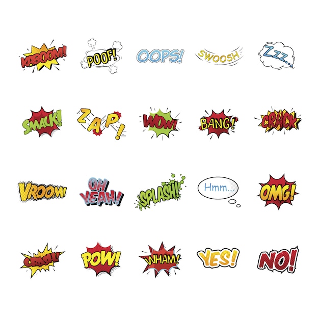 Comic expressions collection