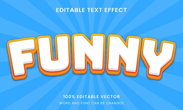 Comic funny editable text effect