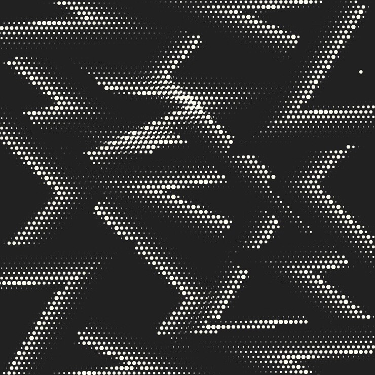 Comic halftone achtergrond. Vector retro dotted template voor labels en schetsen. Wit en zwart geometrische gradiënt voor pop art ontwerpen. Vintage achtergrond met geïsoleerd patroon voor stripboek.