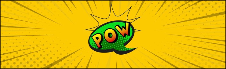 Вектор комическая надпись pow на белом фоне вектор