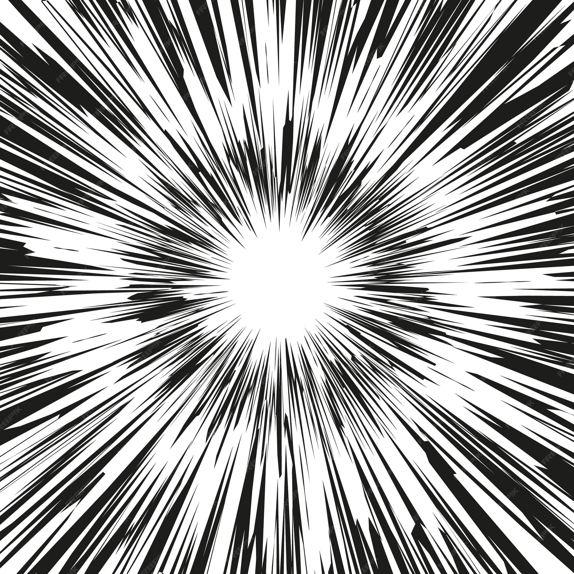 Speed Lines Background. Effect Motion Lines For Comic Book And Manga.  Radial Rays With Effect Explosion. Template For Design. Vector Illustration  Royalty Free SVG, Cliparts, Vectors, and Stock Illustration. Image  120562233.