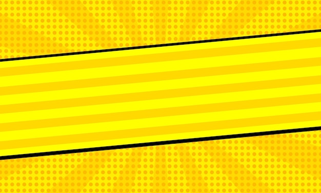 Comic pop art cartoon yellow background