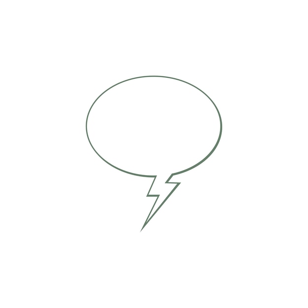 Comic Speech Bubble icon vector design templates