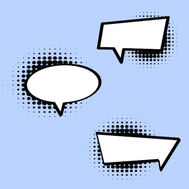 Comic style speech bubble in vector