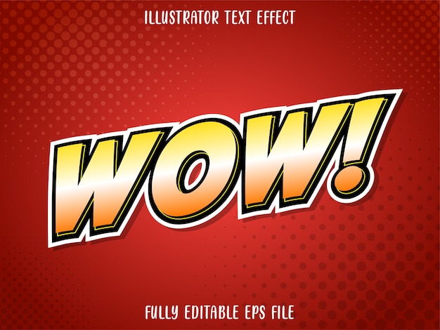 Vector comic style text effect