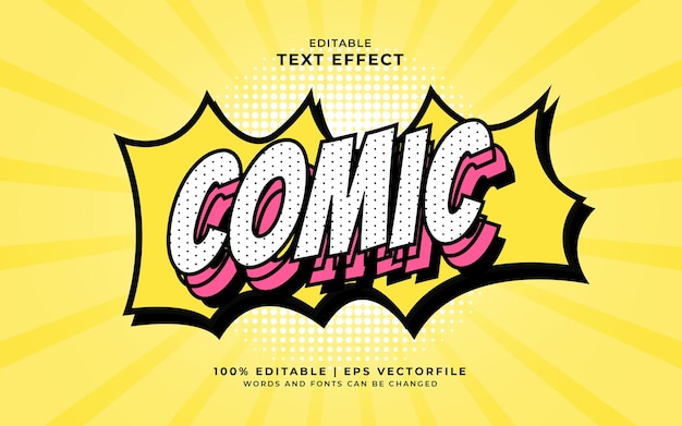 comic style text effect