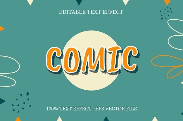 Comic text Effect Modern Style