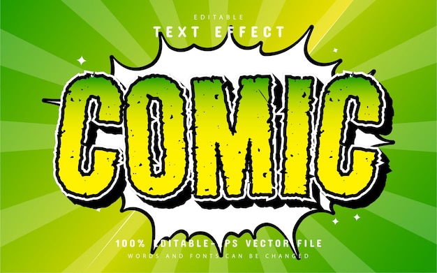 Comic text effect