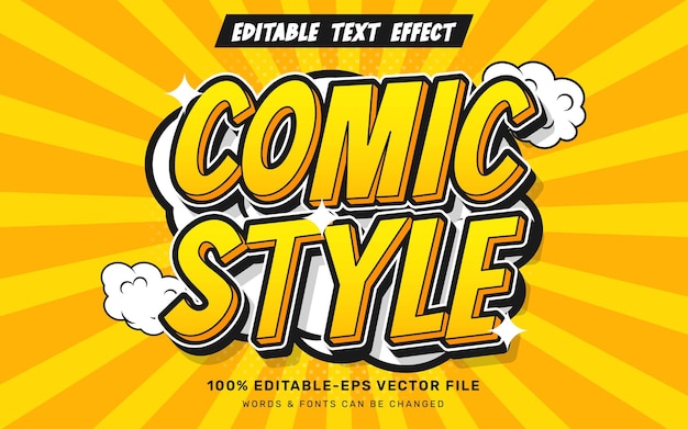 Comic text effect