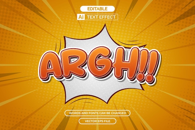 comic text effect