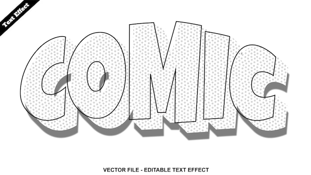 Comic text effect