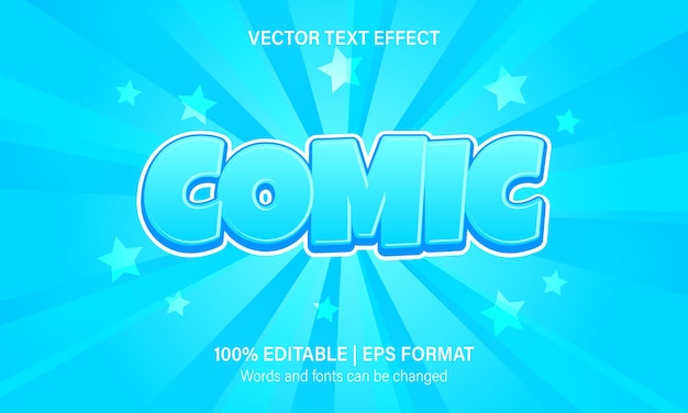 Comic text effect