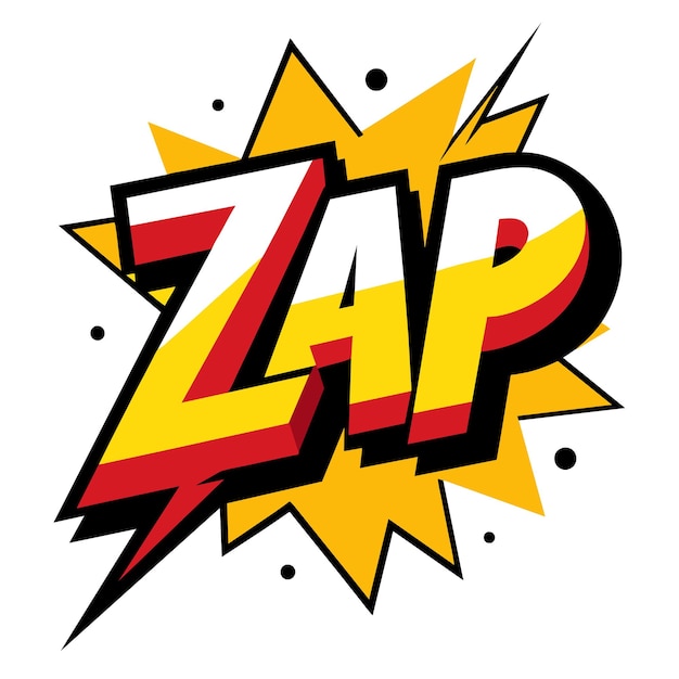 Vector comic zap splash vector illustratie