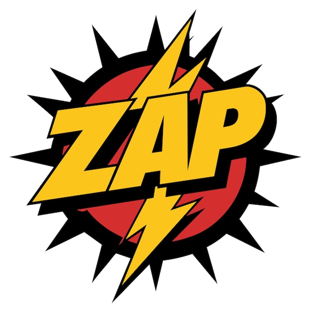 Vector comic zap splash vector illustratie