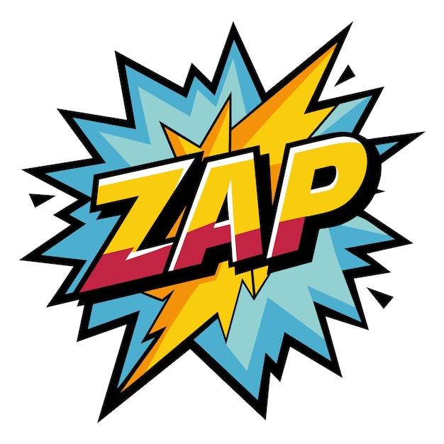 Vector comic zap splash vector illustratie