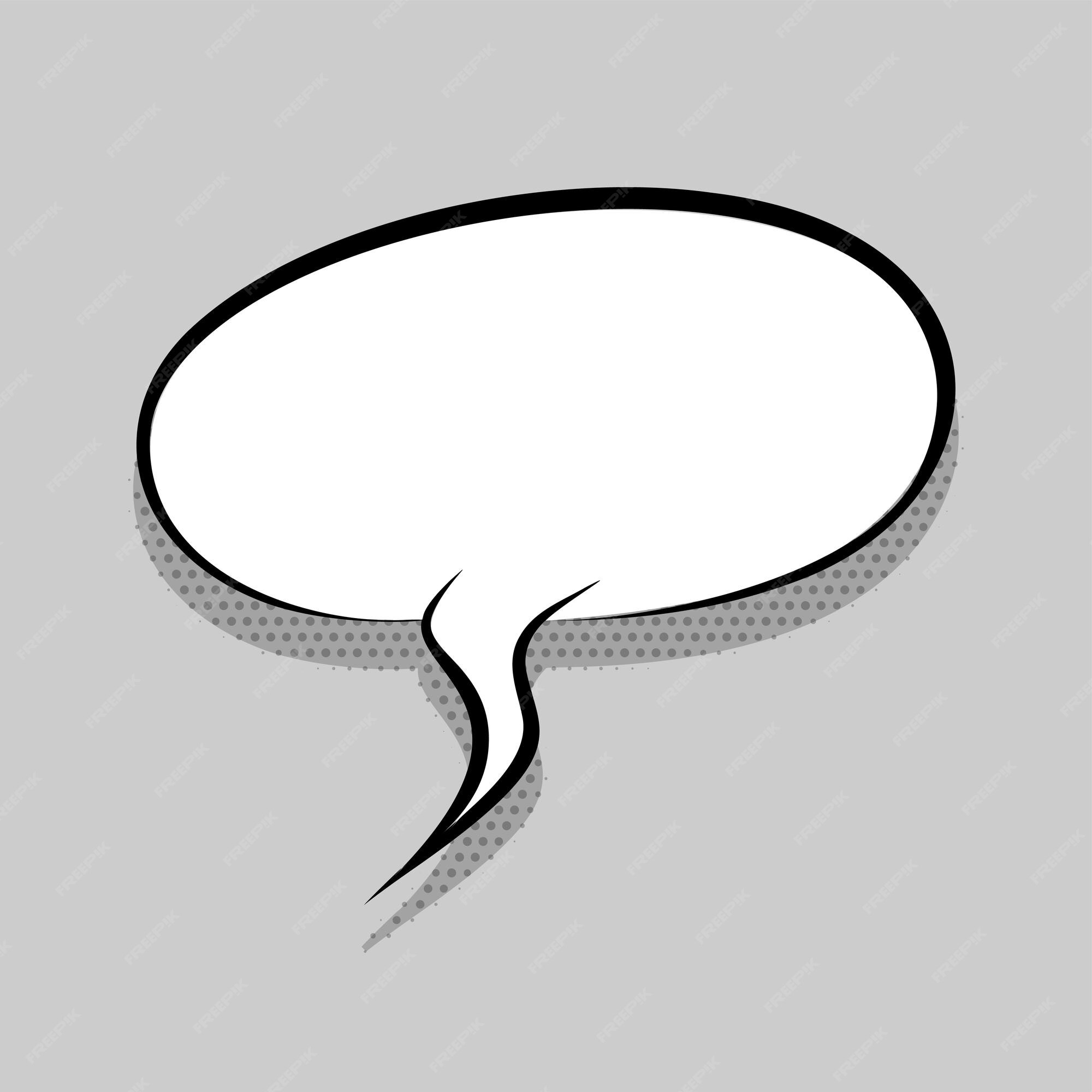 Premium Vector | Comics speech bubble for text pop art design white empty  dialog cloud for text message tag