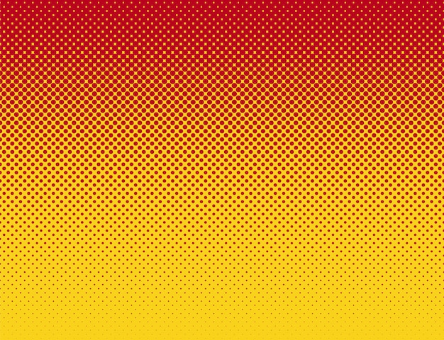 Comics style orange red  flat gradient pattern