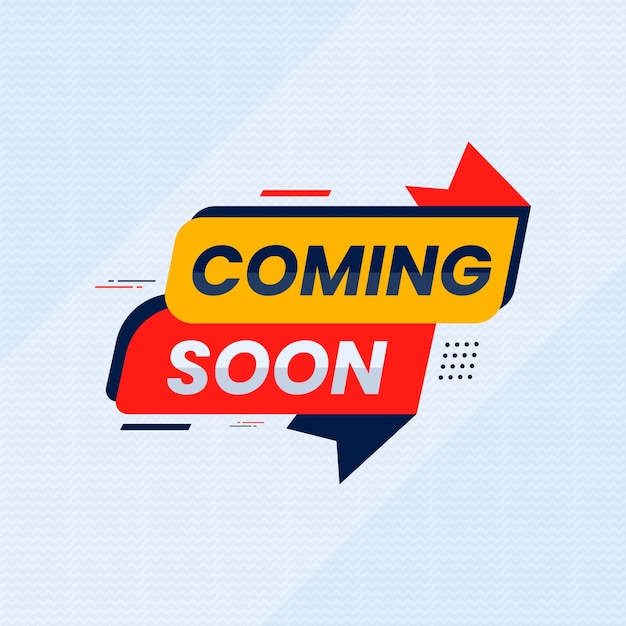 coming soon banner design speed style shape