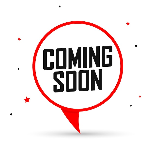 Vector coming soon banner design template