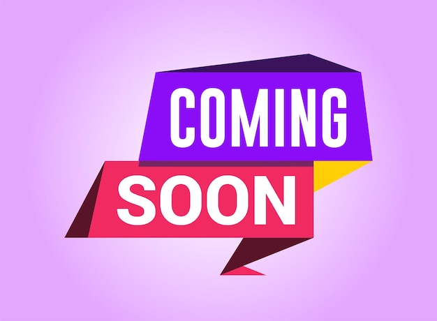 Coming soon banner design templete Promotion banner coming soon Vector Illustration