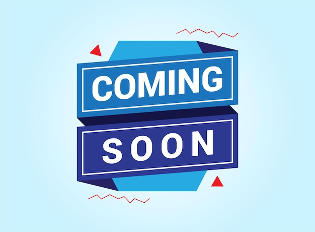 Coming soon banner design templete promotion banner coming soon vector illustration