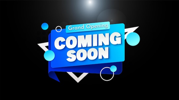 Vector coming soon banner template