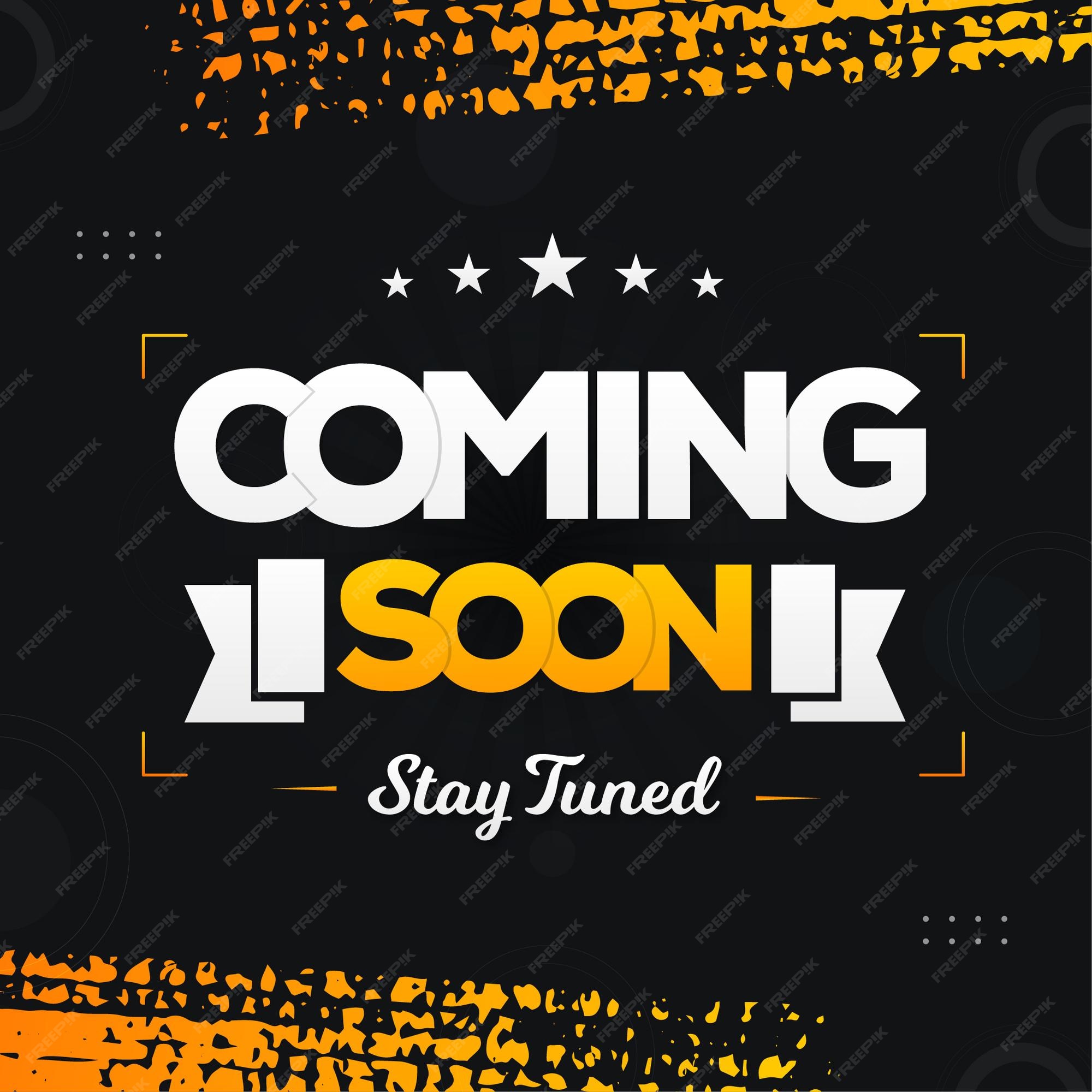 Premium Vector | Coming soon poster sale banner design template with text