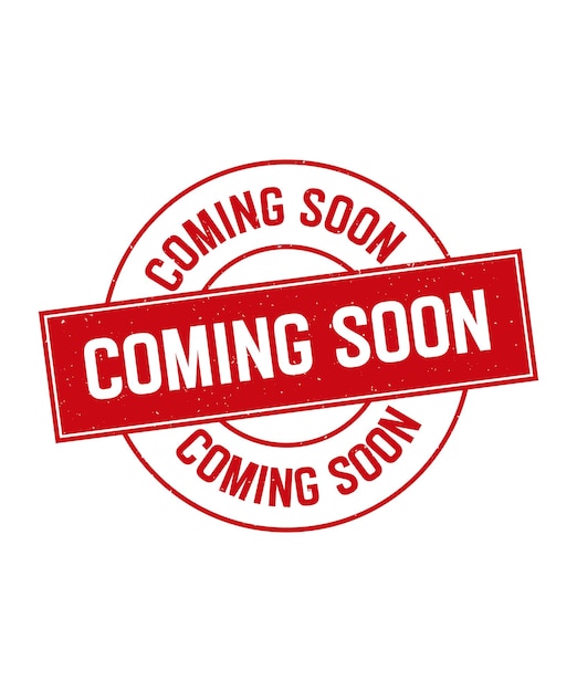 coming soon rubber stamp grunge vector illustration