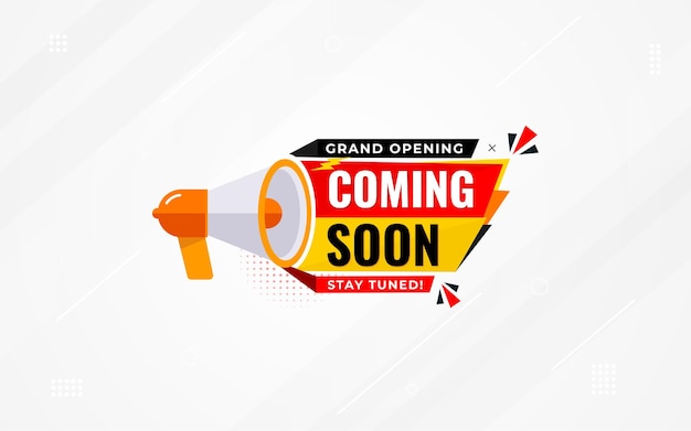 coming soon sale banner vector template grand opening sale banner vector graphic design background