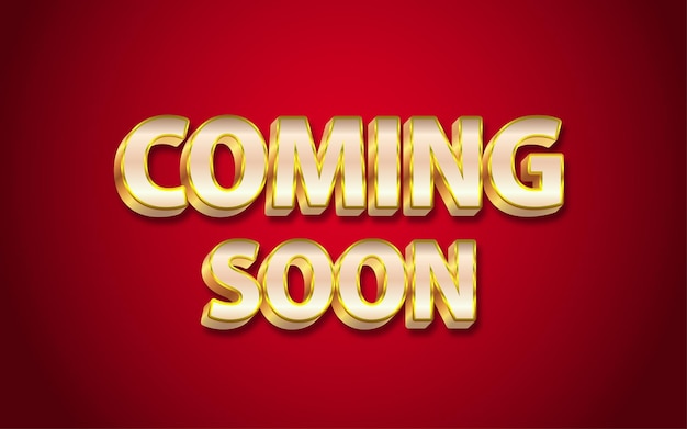 Coming soon sale poster sale banner design template with 3d editable text effect
