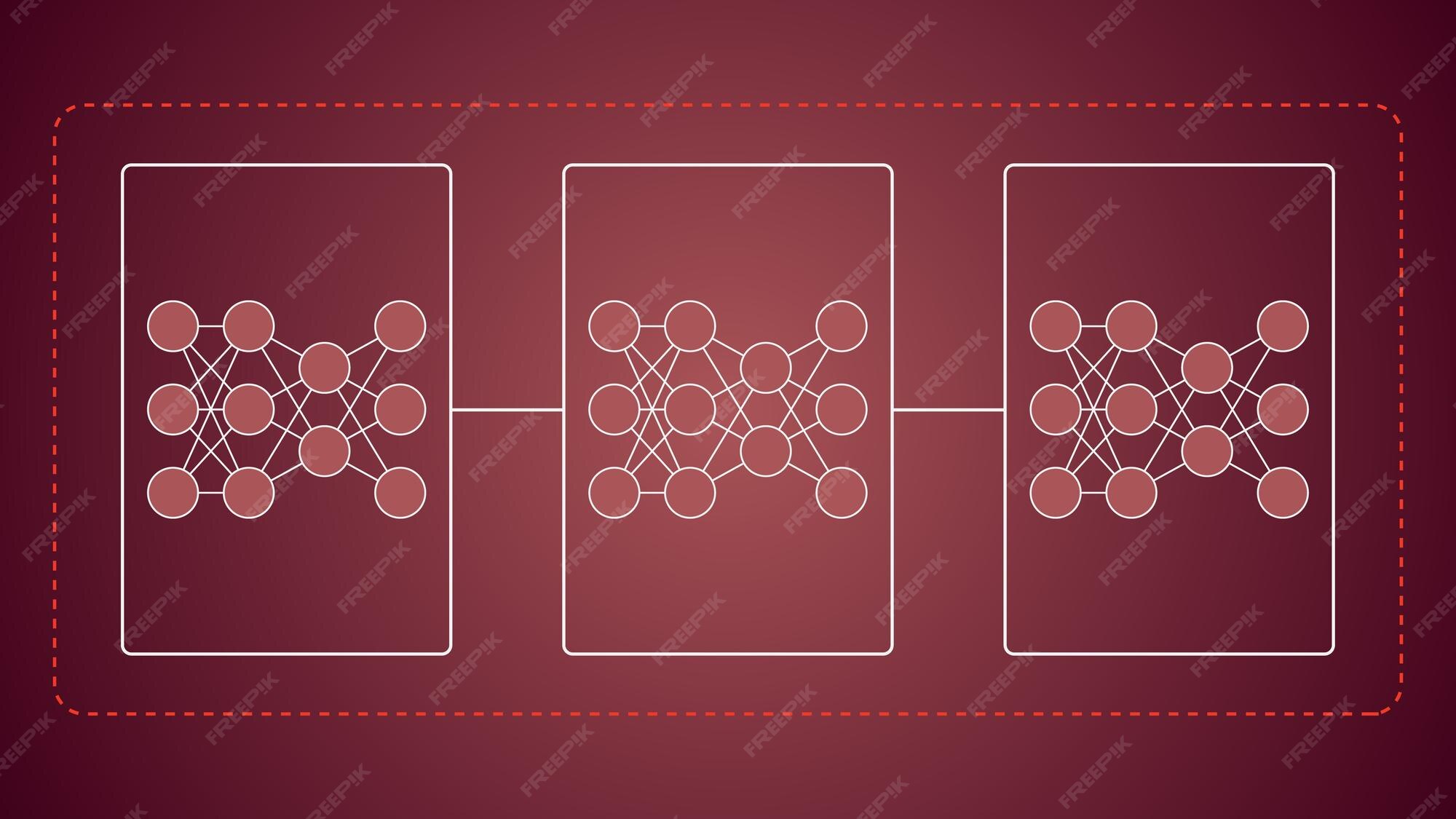 Premium Vector | Comlex multimodular deep neural network text to image ...