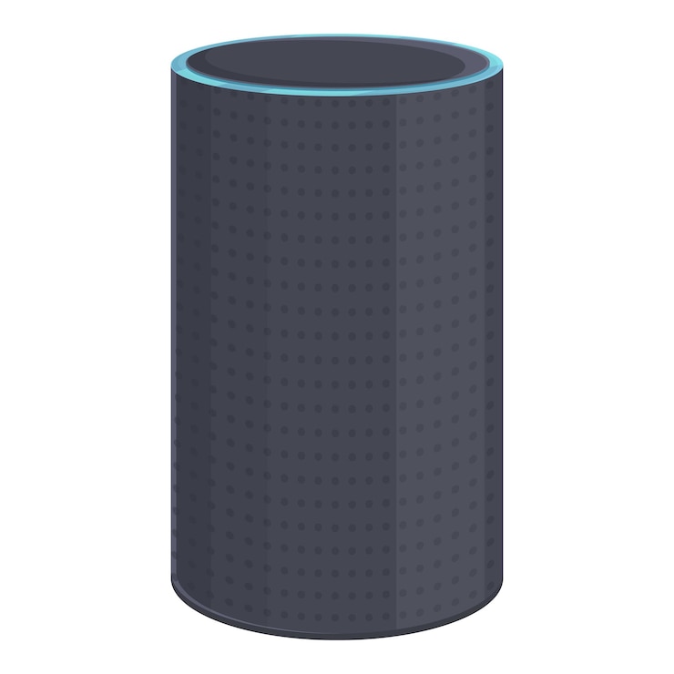 Vector command device icon cartoon vector smart speaker voice assistant