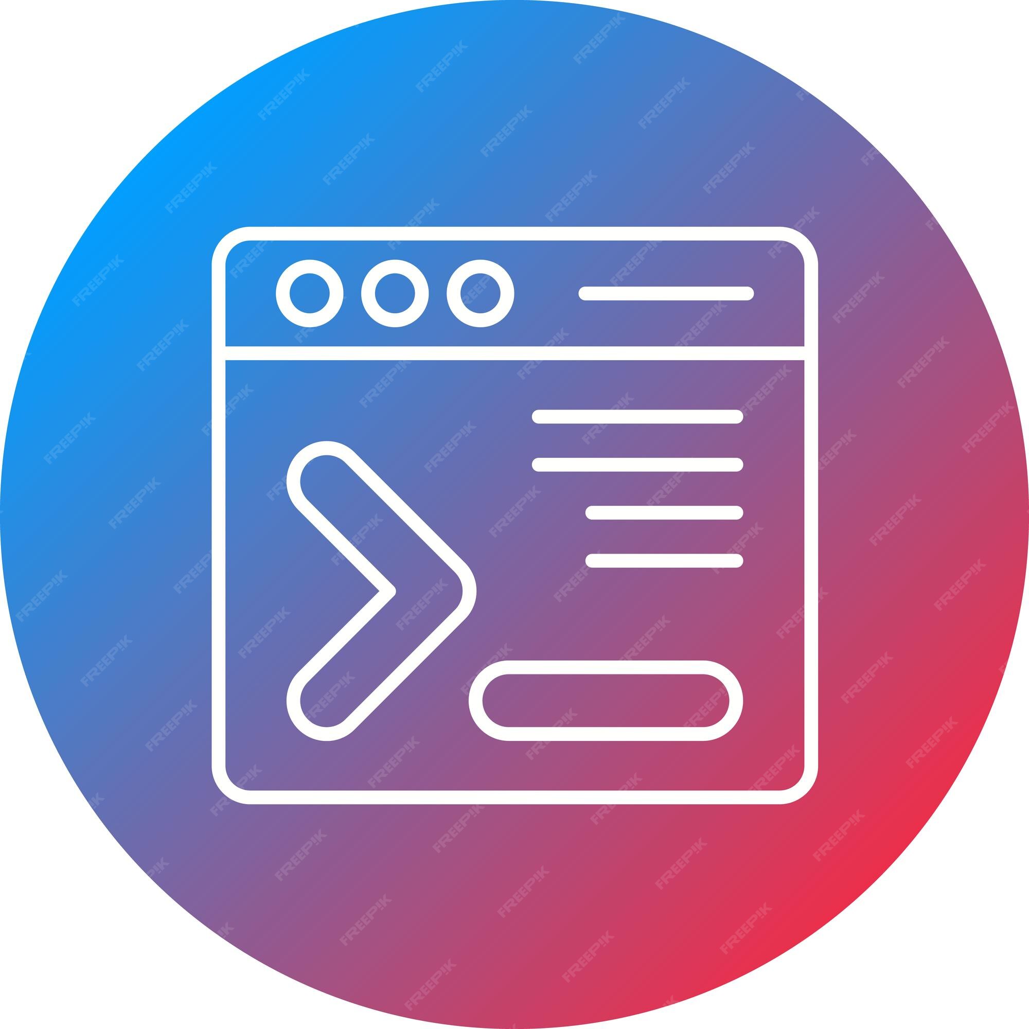 Premium Vector | Command line icon vector image can be used for ...