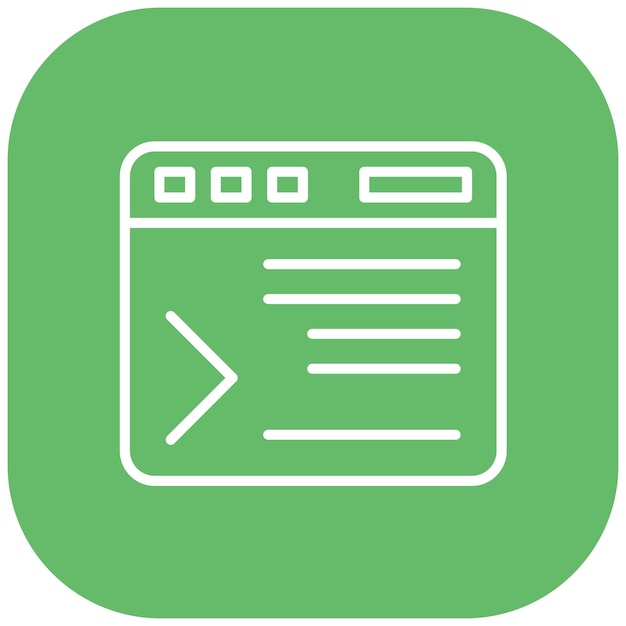 Command Line Vector Illustratie Stijl