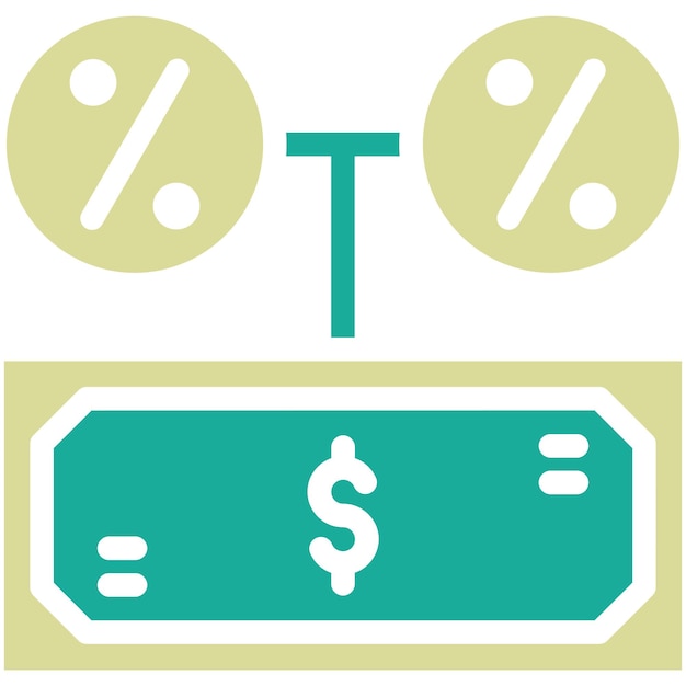 Vector commission vector icon illustration of finance and money iconset