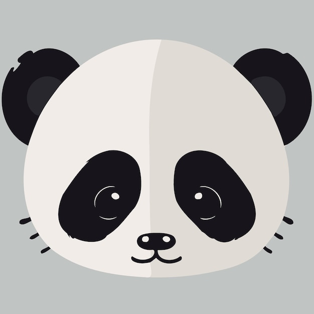 Common panda bear mammal animal face