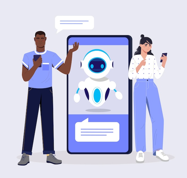 Communicatie met chatbot online