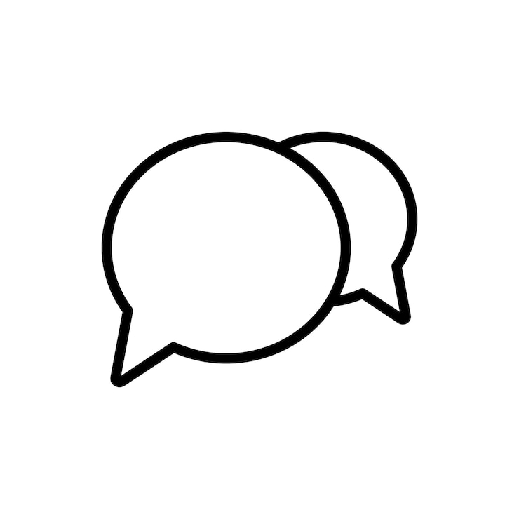 Vector communicatie zeepbel toespraak teken symbool vector