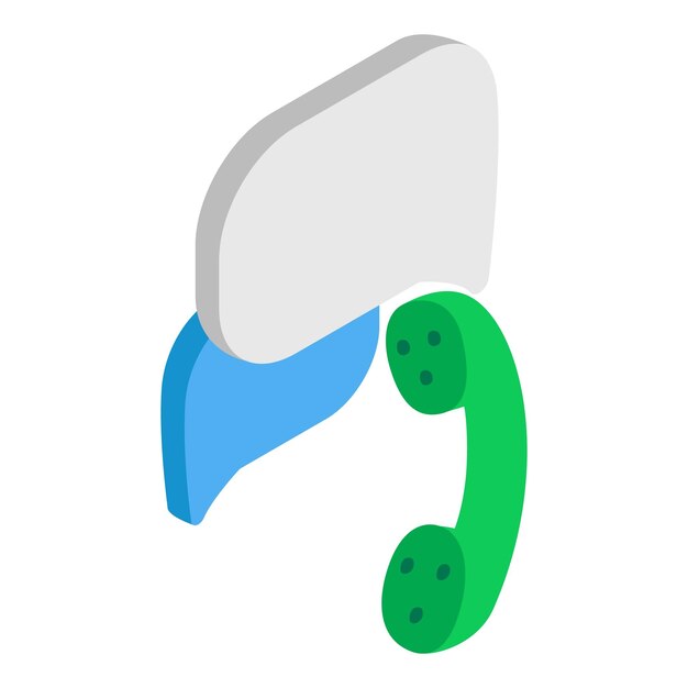Communicatiepictogram Isometrische illustratie van communicatie vectorpictogram voor web